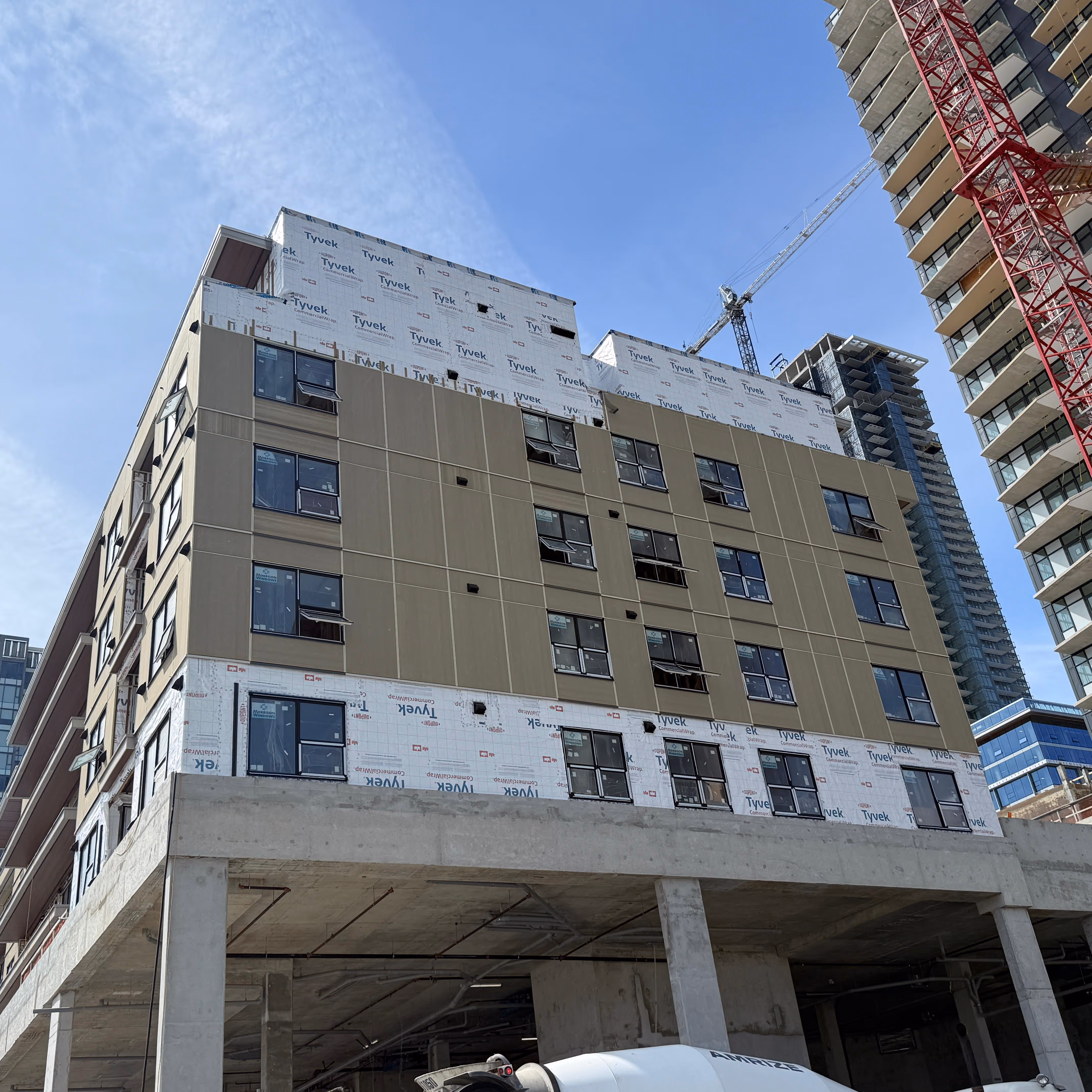 Multi-Family framing in Burnaby, BC — South Yards Tower A, photo 5