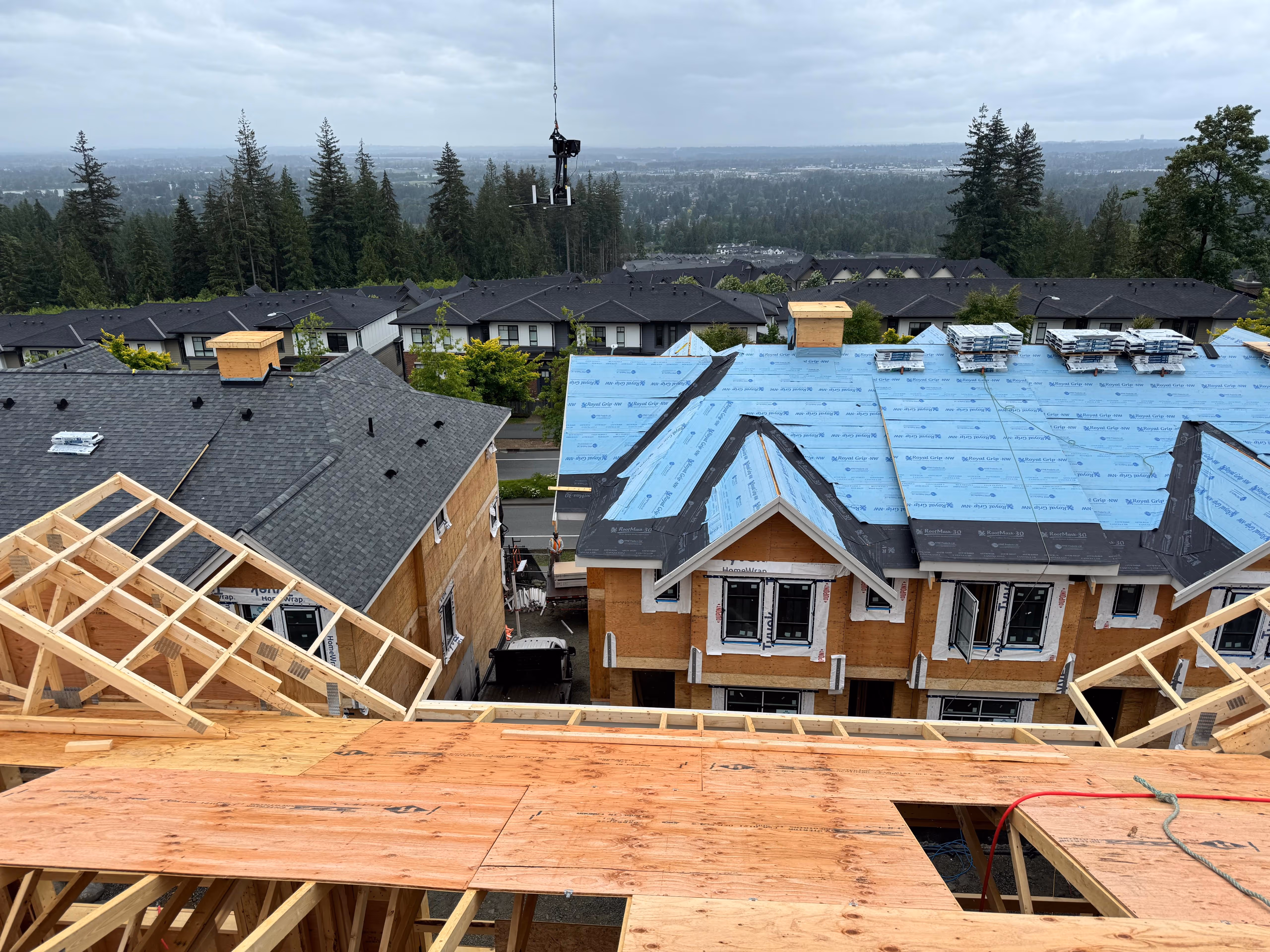 Multi-Family framing in Coquitlam, BC — Terrayne, photo 10