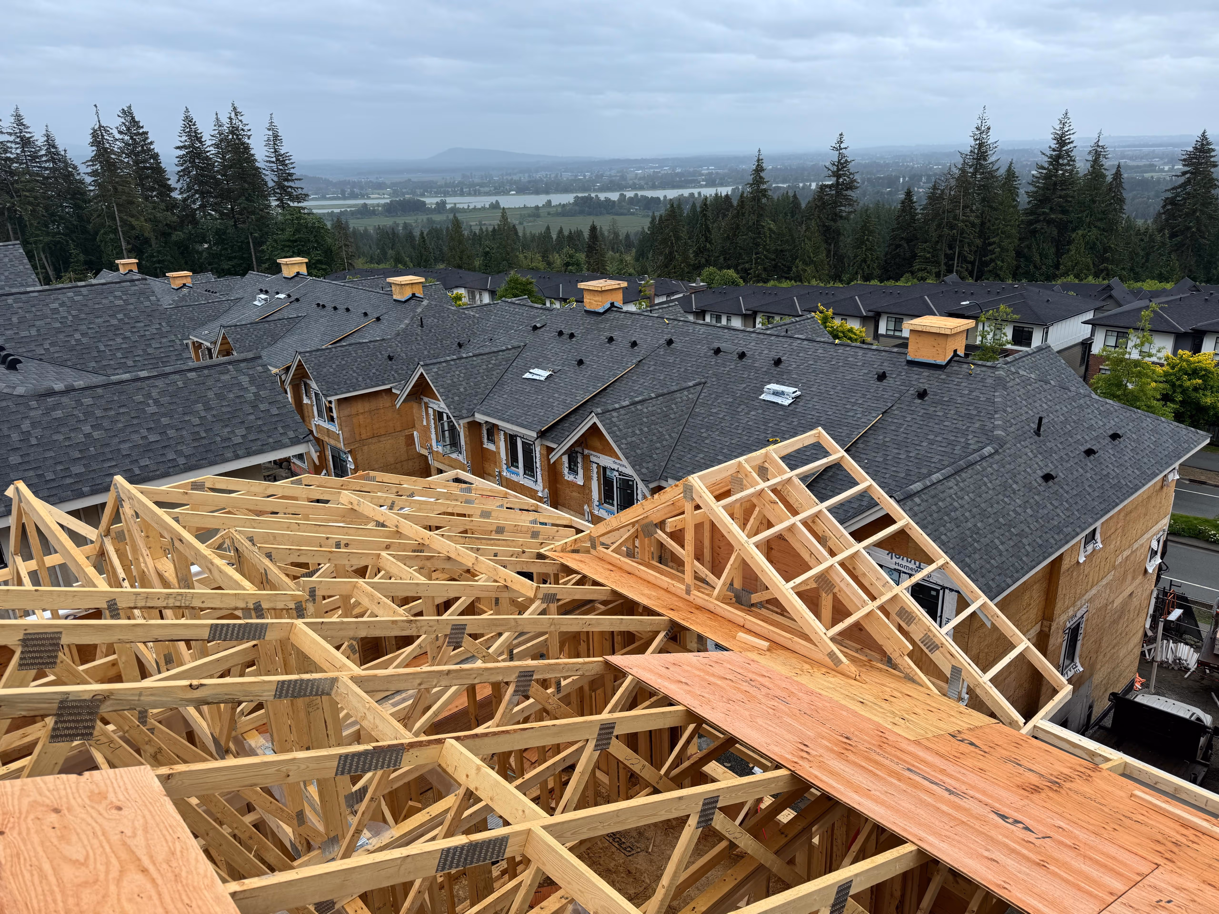 Multi-Family framing in Coquitlam, BC — Terrayne, photo 11