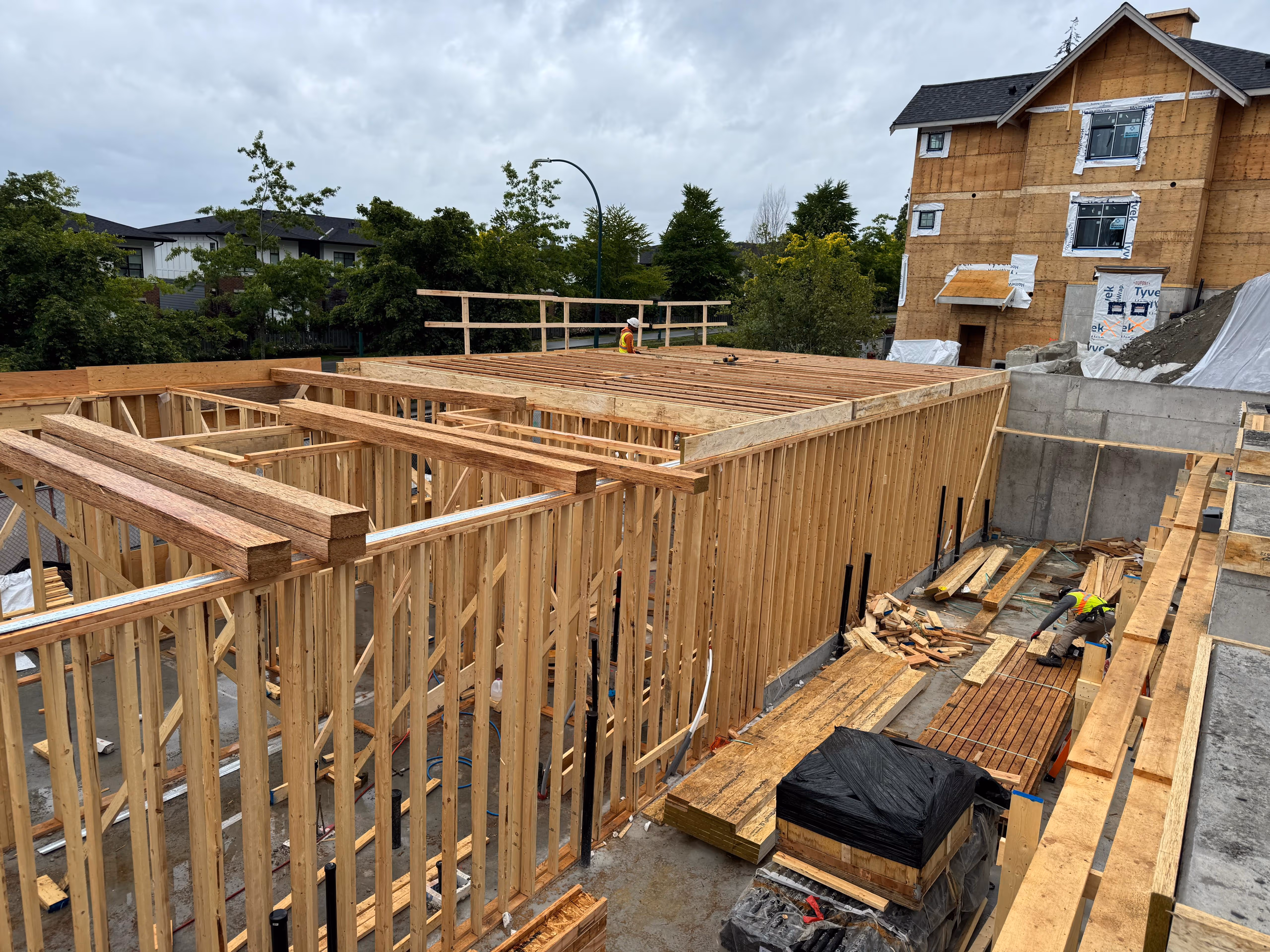 Multi-Family framing in Coquitlam, BC — Terrayne, photo 15