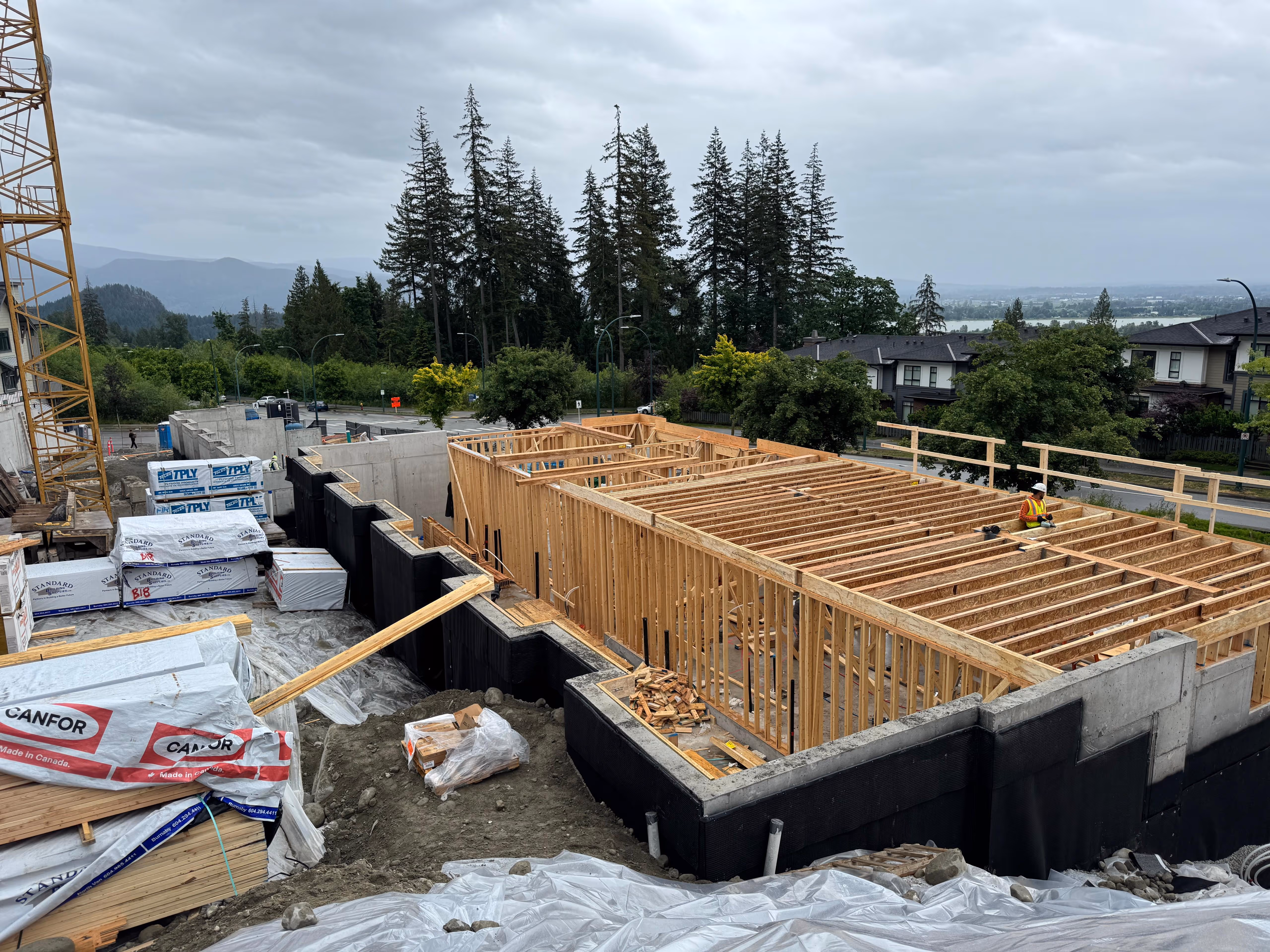 Multi-Family framing in Coquitlam, BC — Terrayne, photo 19