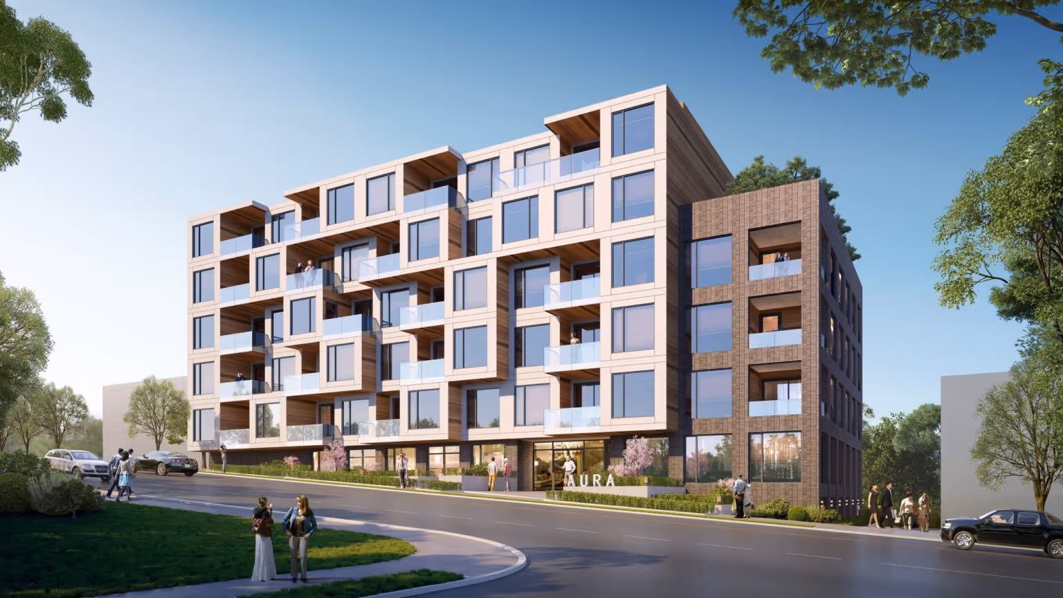 Aura multi-family framing in Vancouver, BC by Jas Construction Ltd.