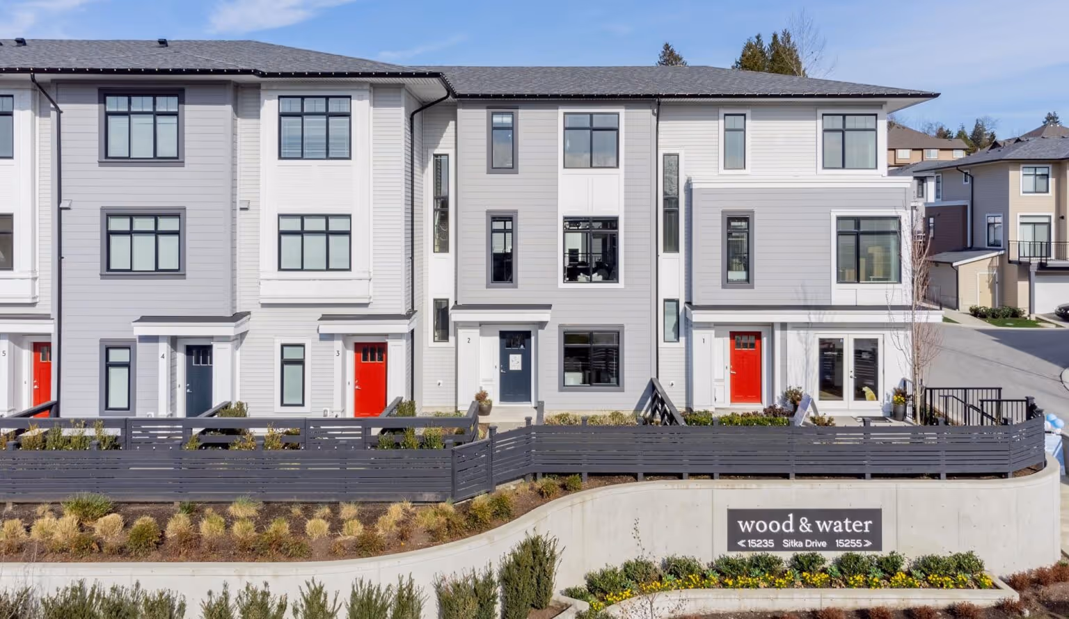Wood & Water multi-family framing in Surrey, BC by Jas Construction Ltd.