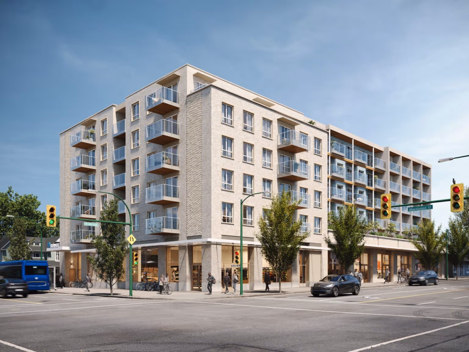 4th & Macdonald multi-family framing in Vancouver, BC by Jas Construction Ltd.