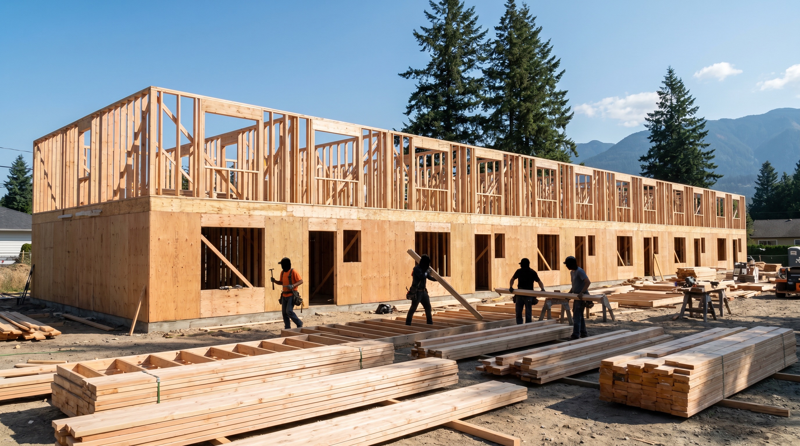Multi Family and Townhouse Framing: Process and Timeline